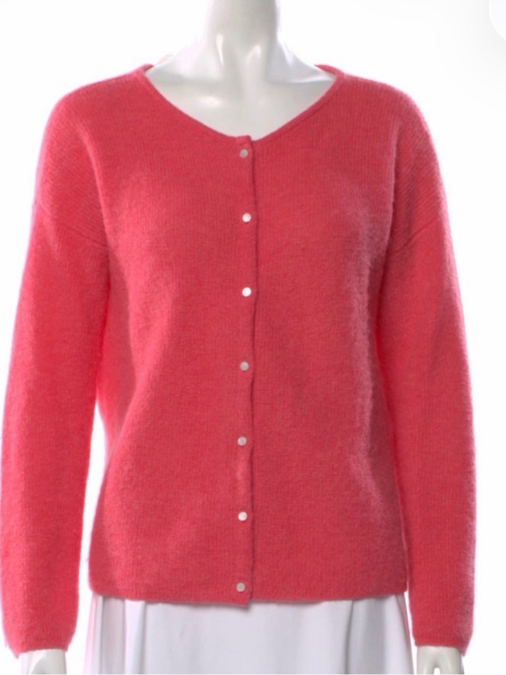 Sezane gaspard cardigan in bright pink - Picture 1 of 8